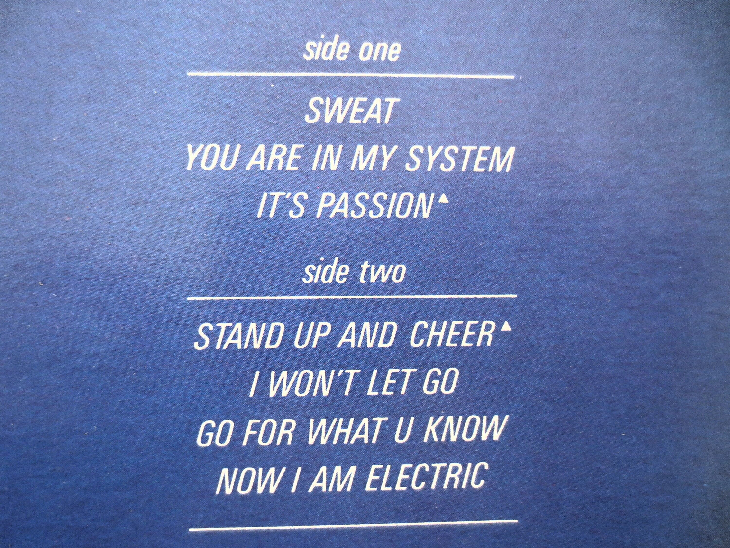 The System – Sweat (1983) Vinyl LP