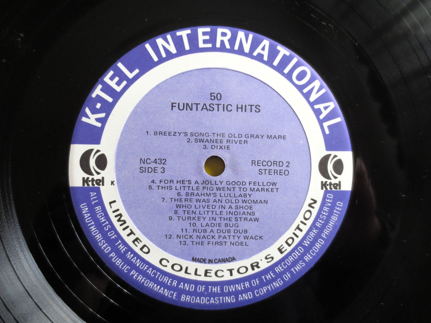 FUNTASTIC 50 Children's Songs, K-TEL Records, 1975 Record, Vinyl Lp