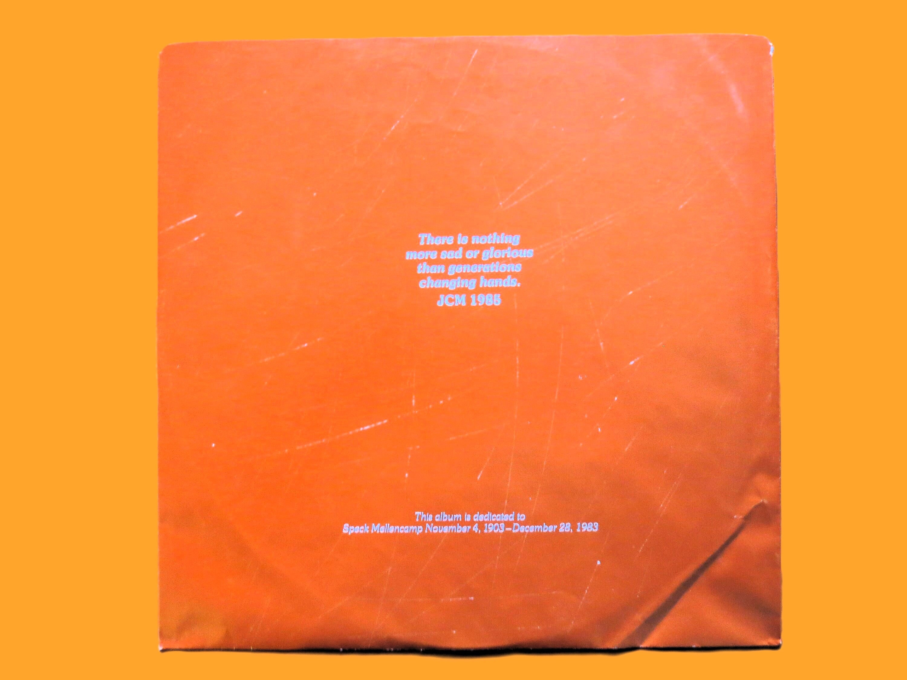 JOHN COUGAR, Scarecrow, Vintage Album, 1985 Record, Vinyl Lp