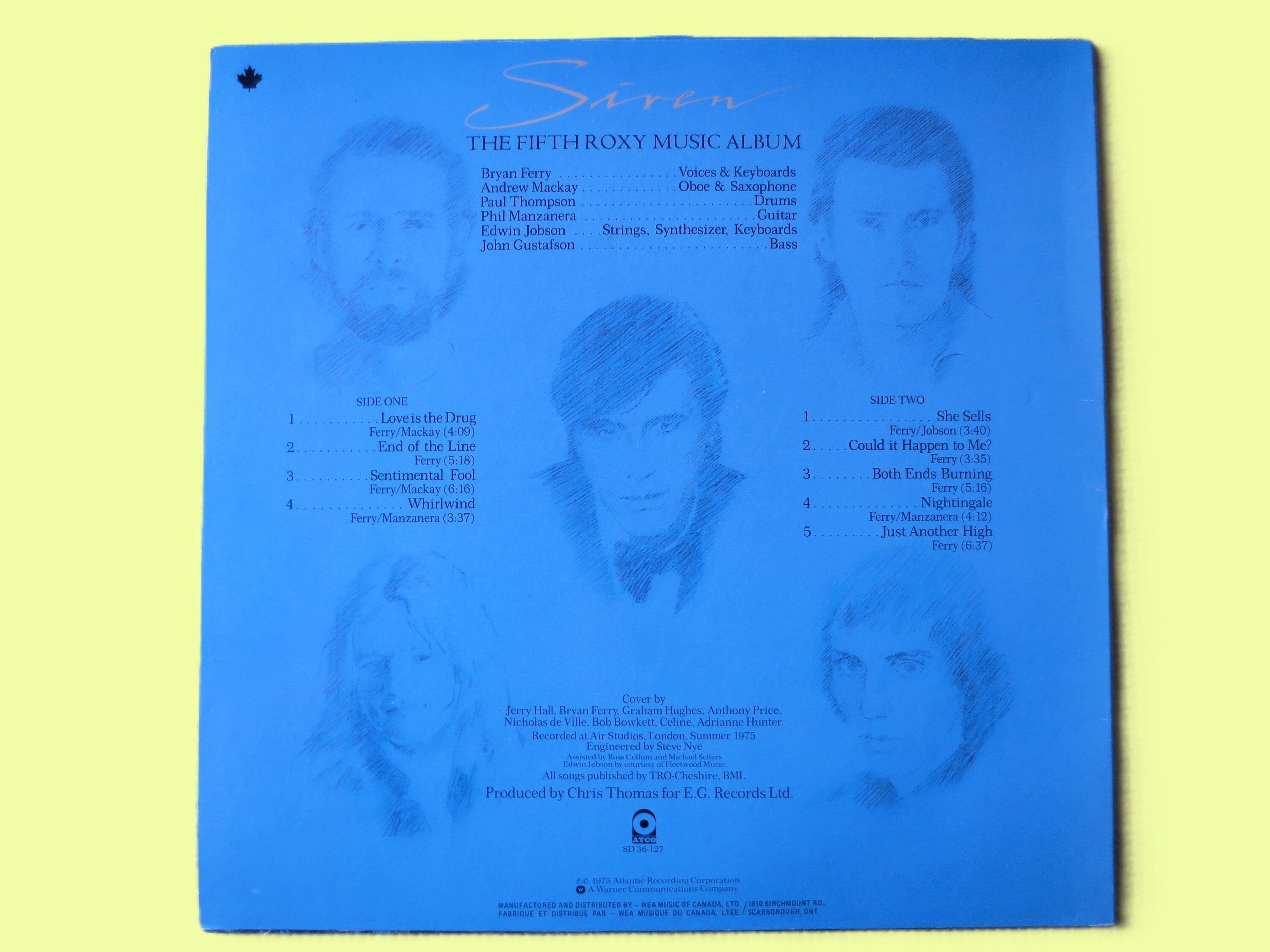 Roxy Music – Siren (1975) Vinyl LP