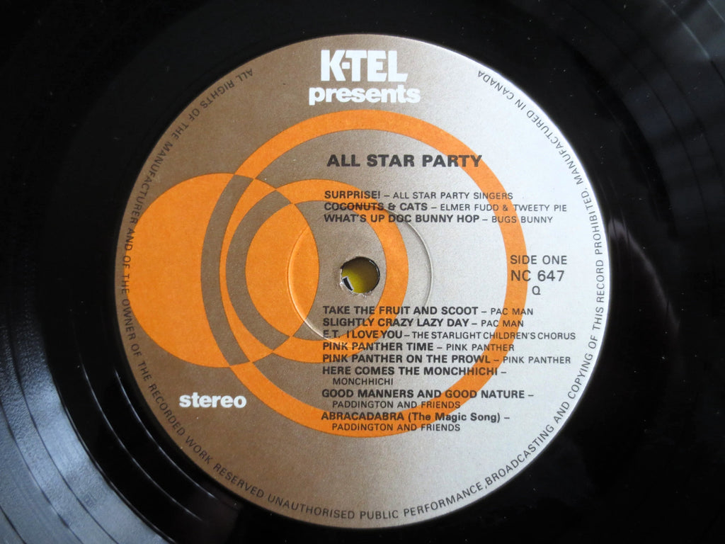 All-Star Party (K-Tel Records, 1982) Vinyl LP