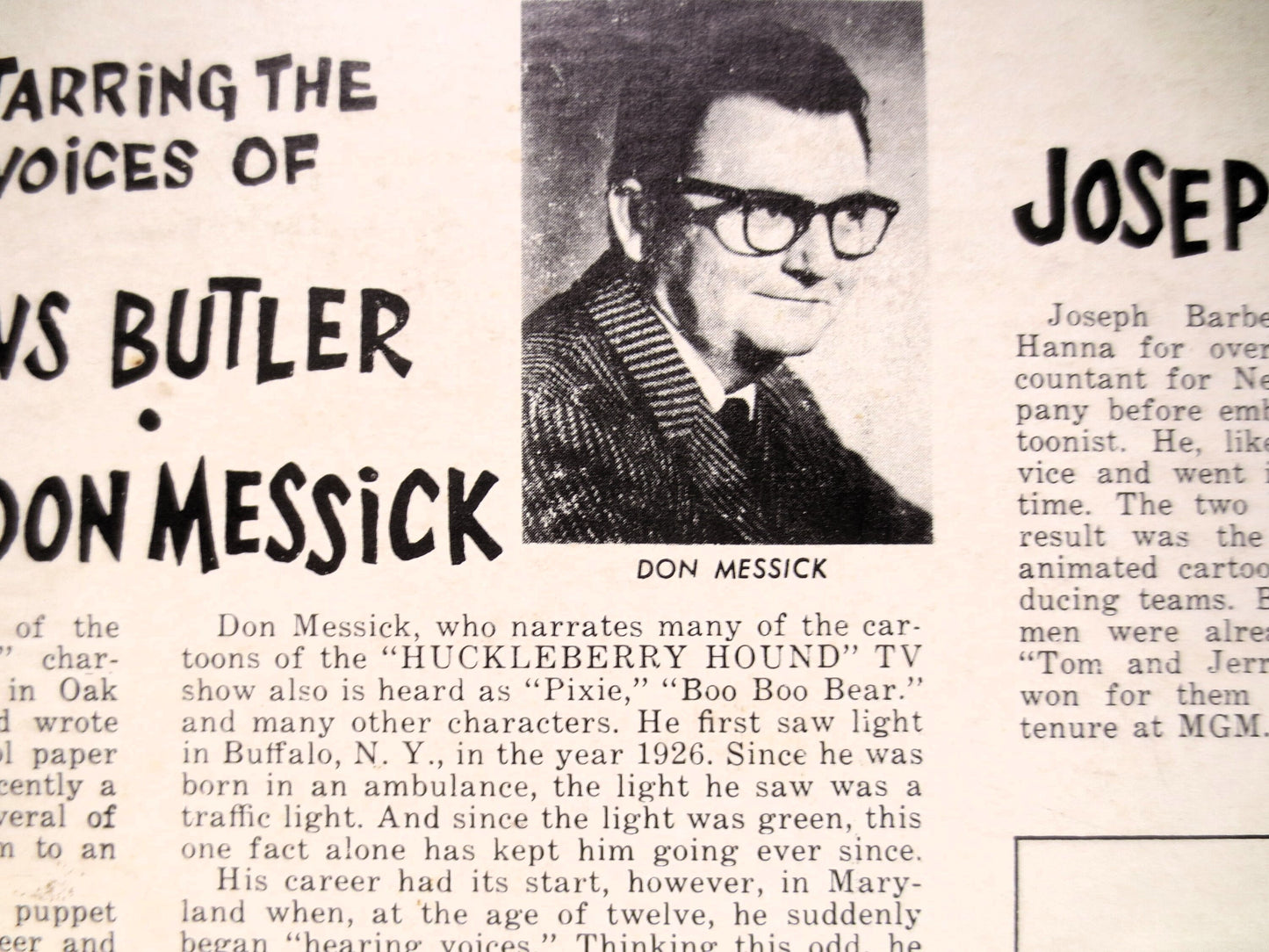 HUCKLEBERRY HOUND, Kellogg's TV Show, Vintage Album, 1959 Record, Vinyl Lp