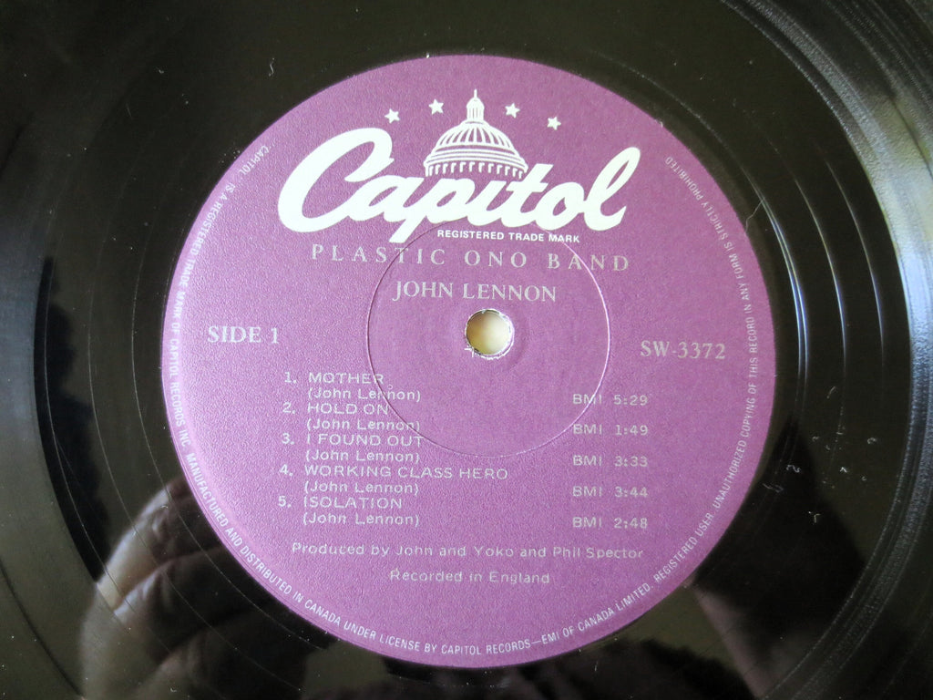 John Lennon – Plastic Ono Band (1980 Pressing) Vinyl LP