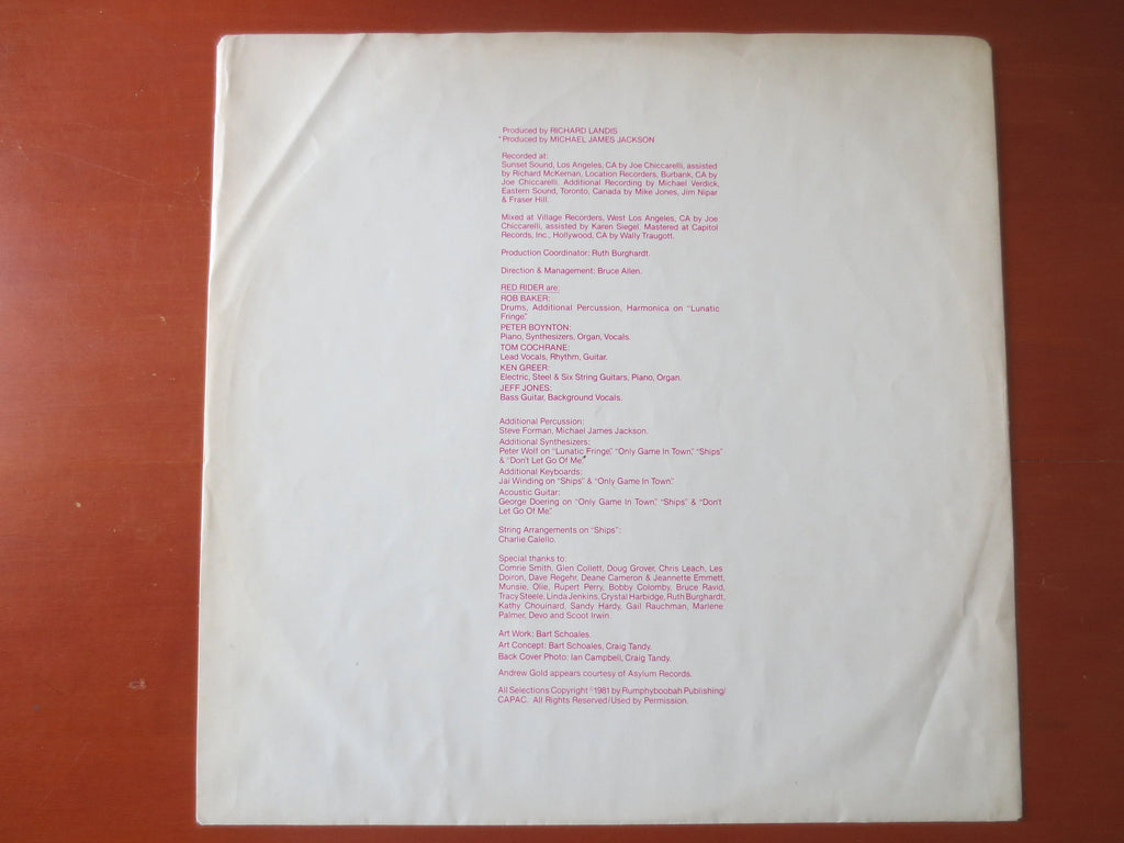 Red Rider – As Far as Siam (1981) Vinyl LP