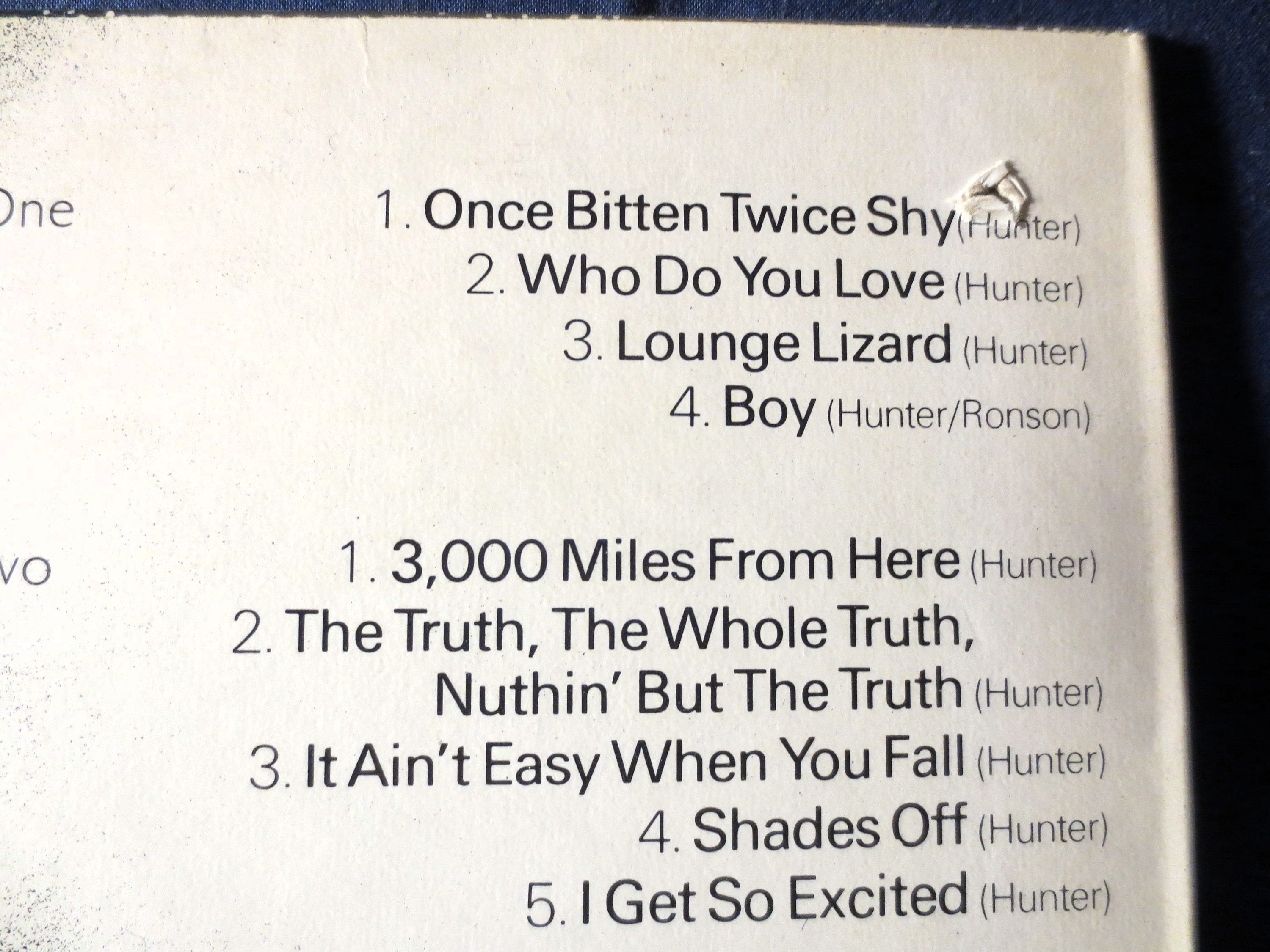 Ian Hunter – Ian Hunter (1975) Vinyl LP