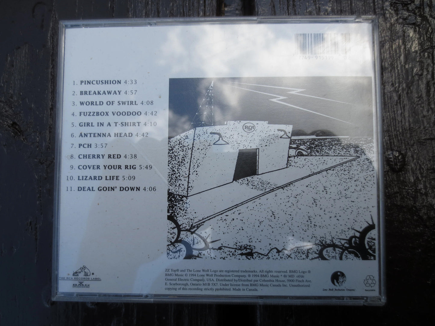ZZ TOP, ANTENNA, Classic Rock, 1994 Compact Disc, Vintage Cd
