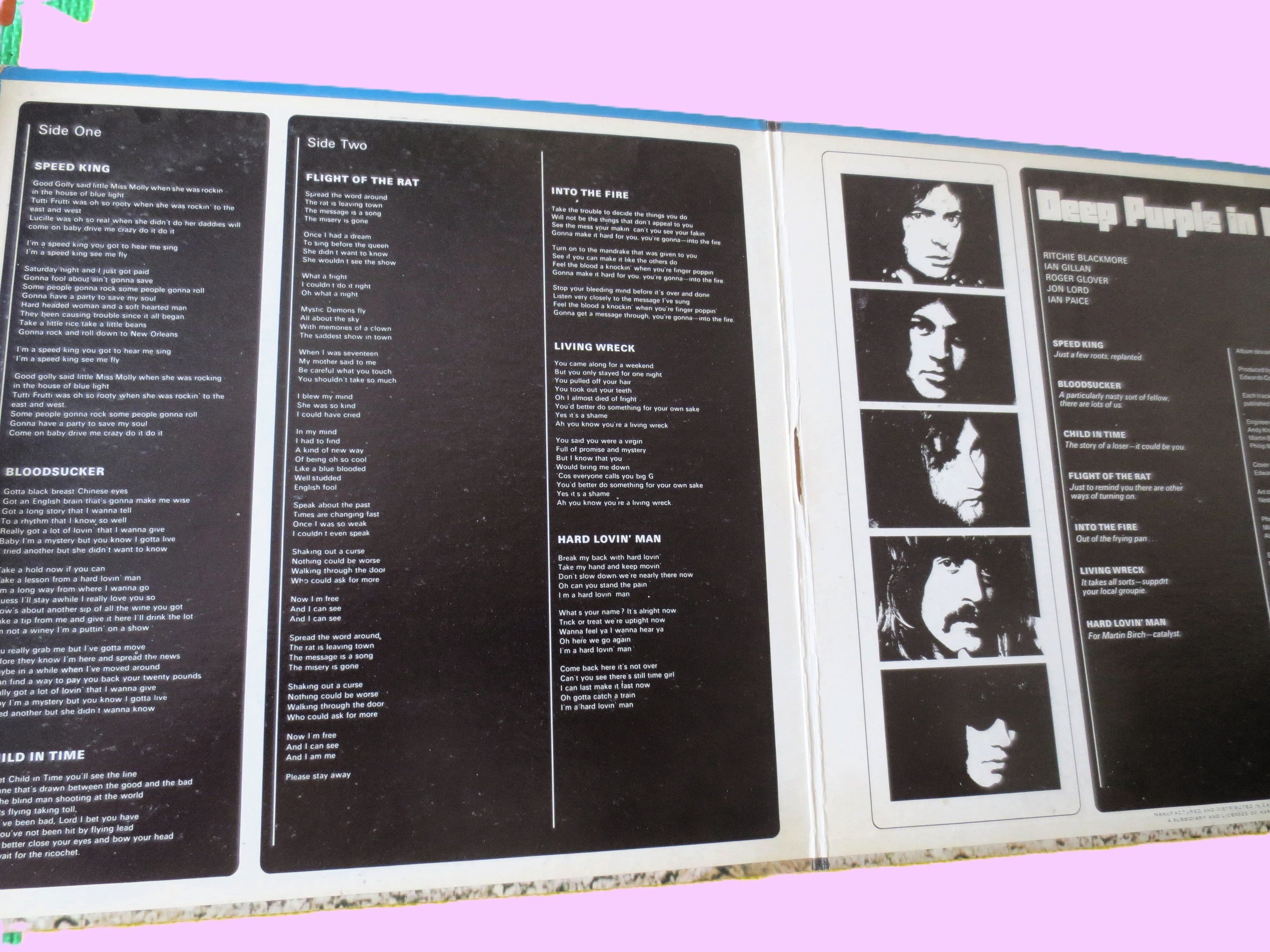 Deep Purple – Deep Purple in Rock (1970) Vinyl LP