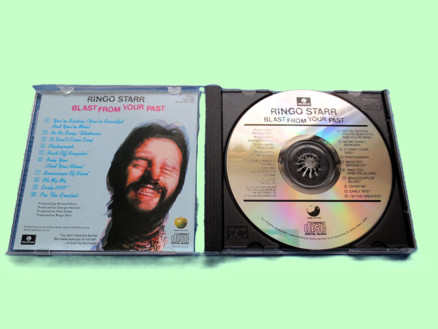 RINGO STARR, BLAST From Your Past, The Beatles, 1985 Compact Disc, Vintage Cd