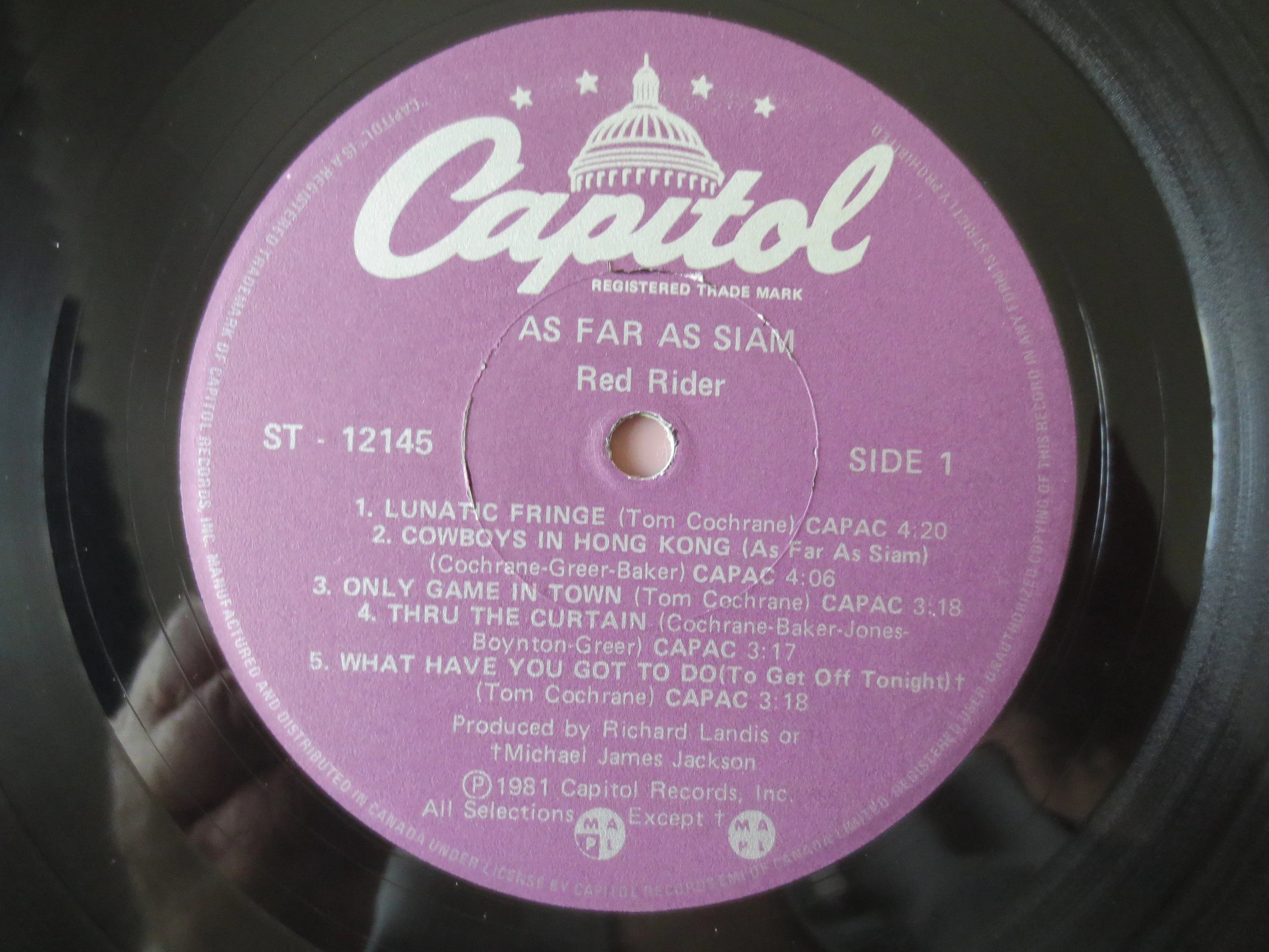 Red Rider – As Far as Siam (1981) Vinyl LP