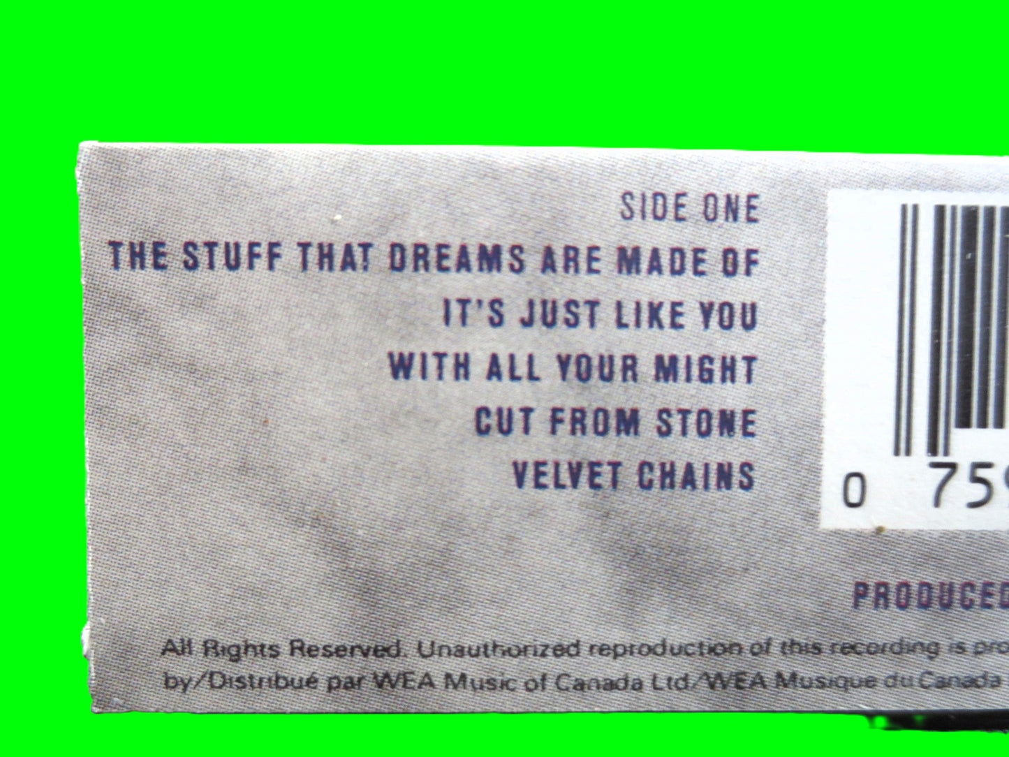 DANNY WILDE, 1989 Cassette Tape, Vintage Cassette