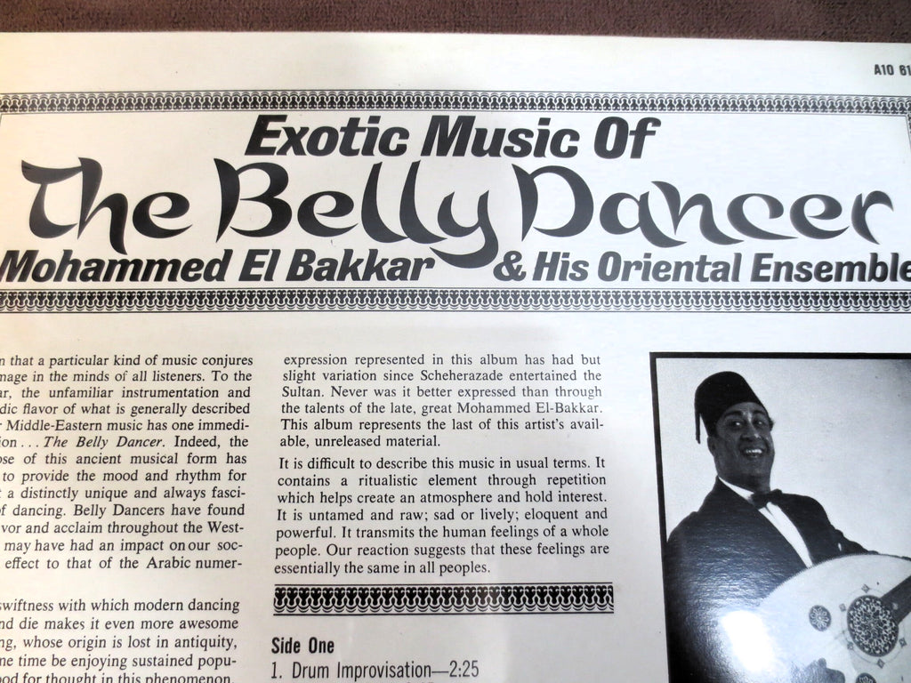 Mohammed El Bakkar – Exotic Music of the Belly Dancer (1966) Vinyl LP — Factory Sealed