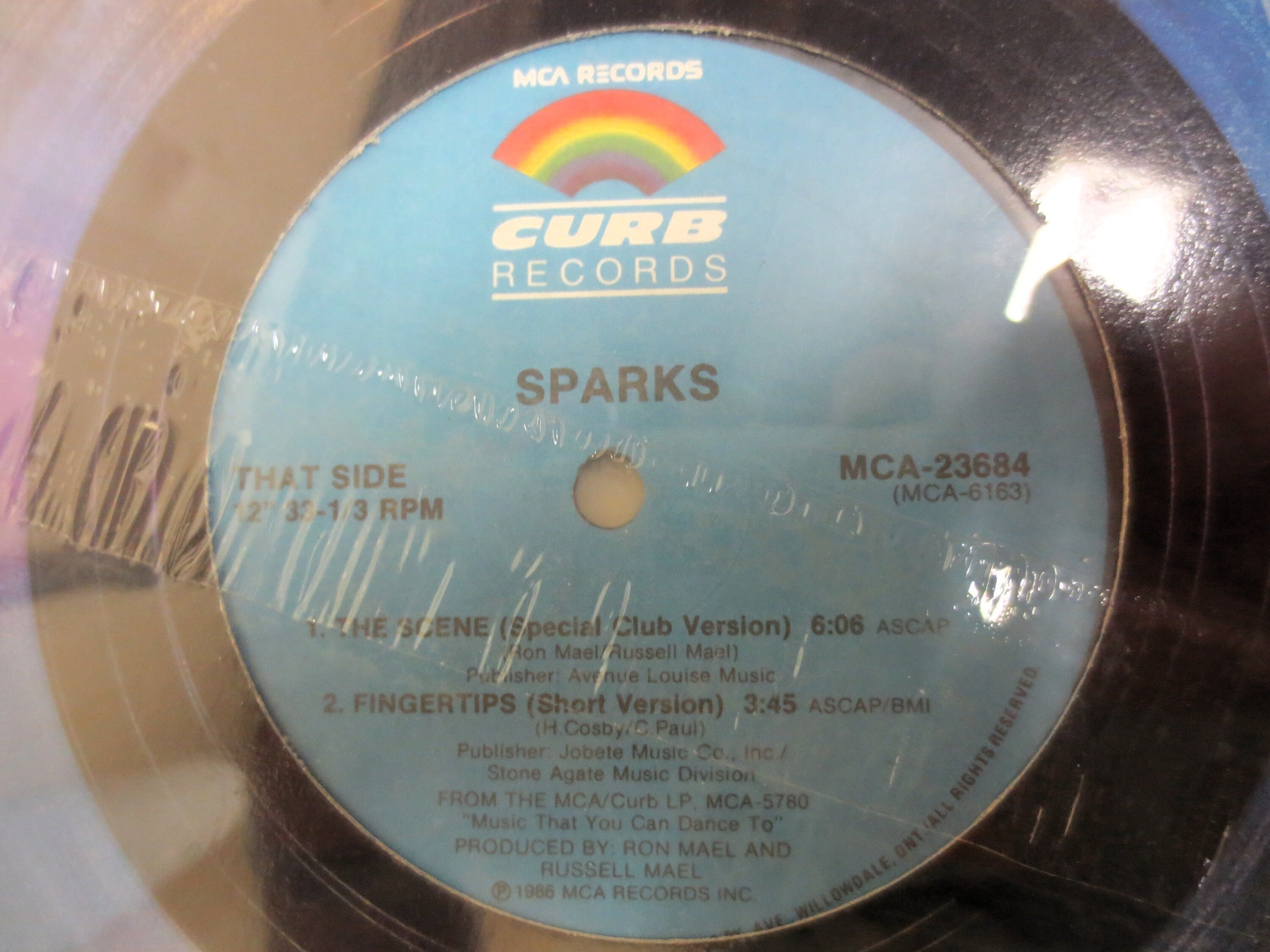 Sparks – Fingertips (1988) Vinyl 12" Single — Factory Sealed