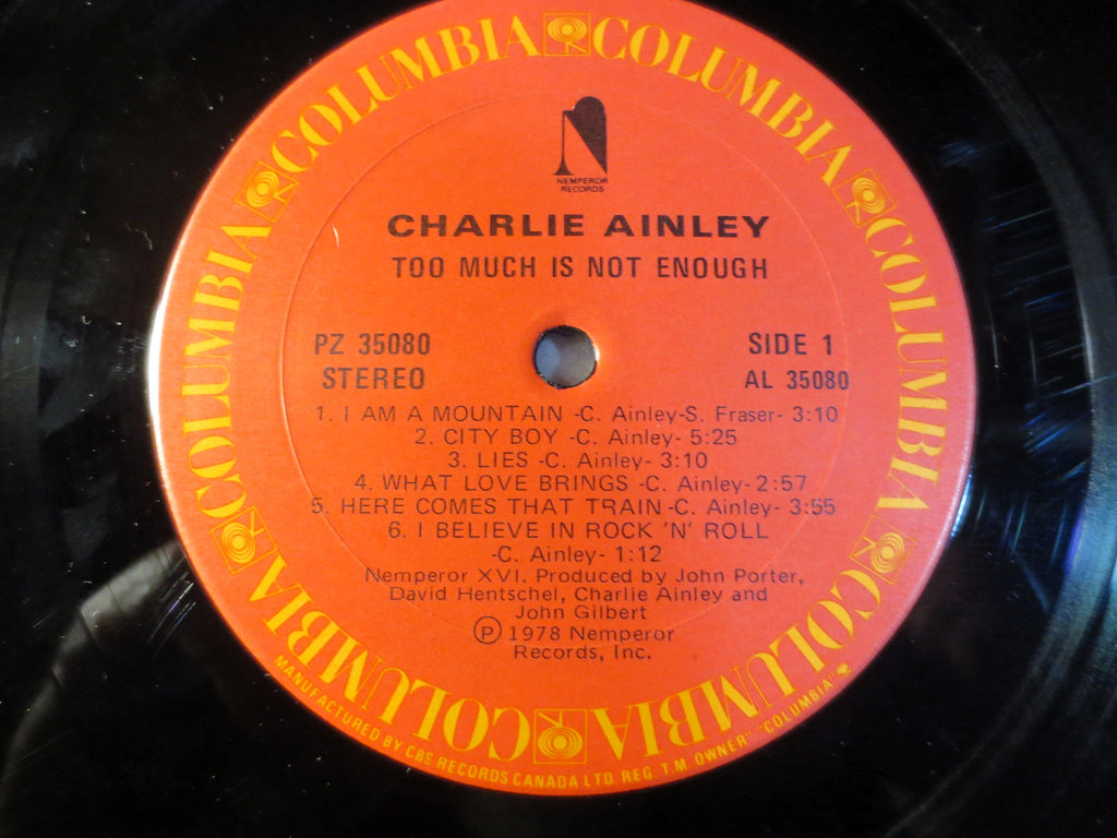 Charley Ainley – Too Much Is Not Enough (1978) Vinyl LP