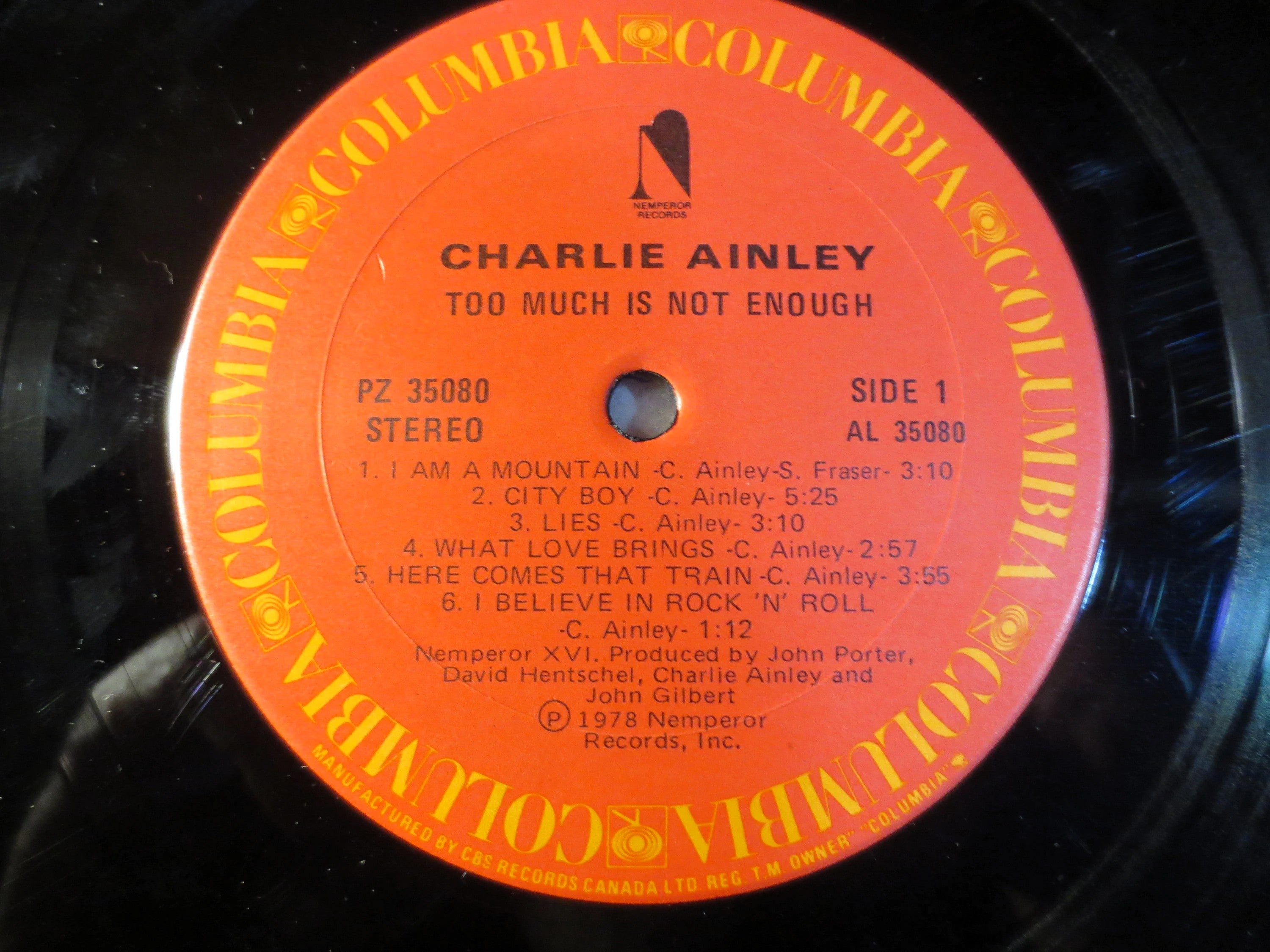 Charley Ainley – Too Much Is Not Enough (1978) Vinyl LP