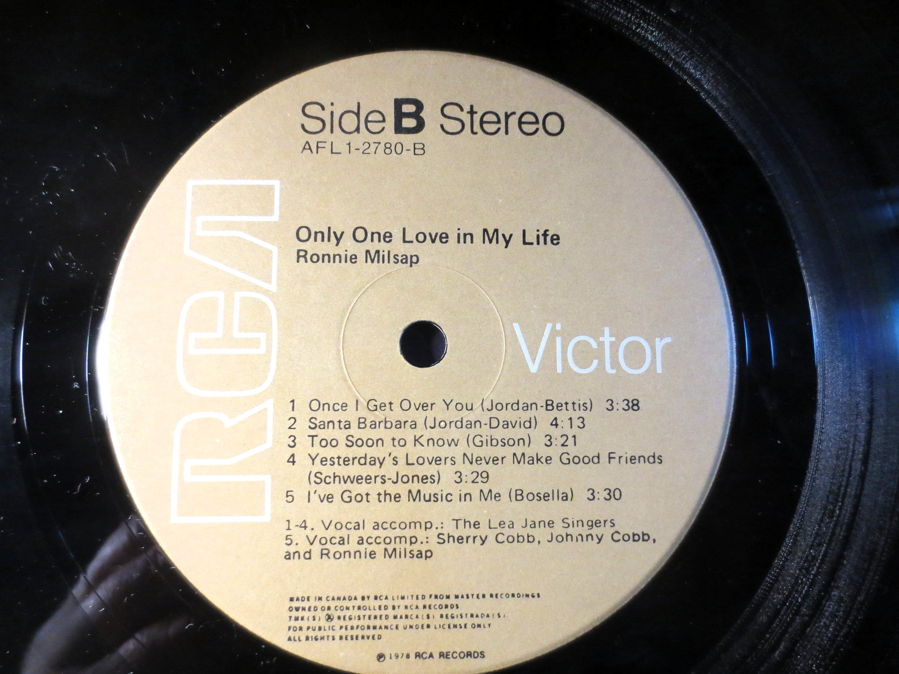 Ronnie Milsap – Only One Love in My Life (1978) Vinyl LP