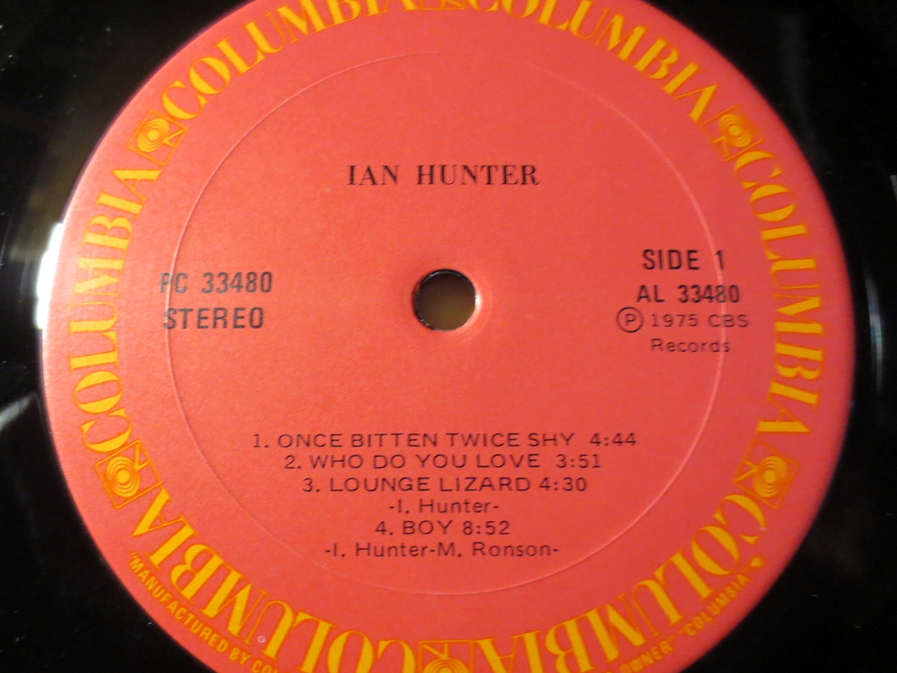 Ian Hunter – Ian Hunter (1975) Vinyl LP