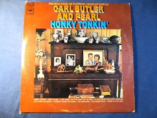 CARL BUTLER, and PEARL, Honky Tonkin', Ragtime Records, Honky Tonk Records, Vintage Vinyl, Records, Vinyl, 1969 Records