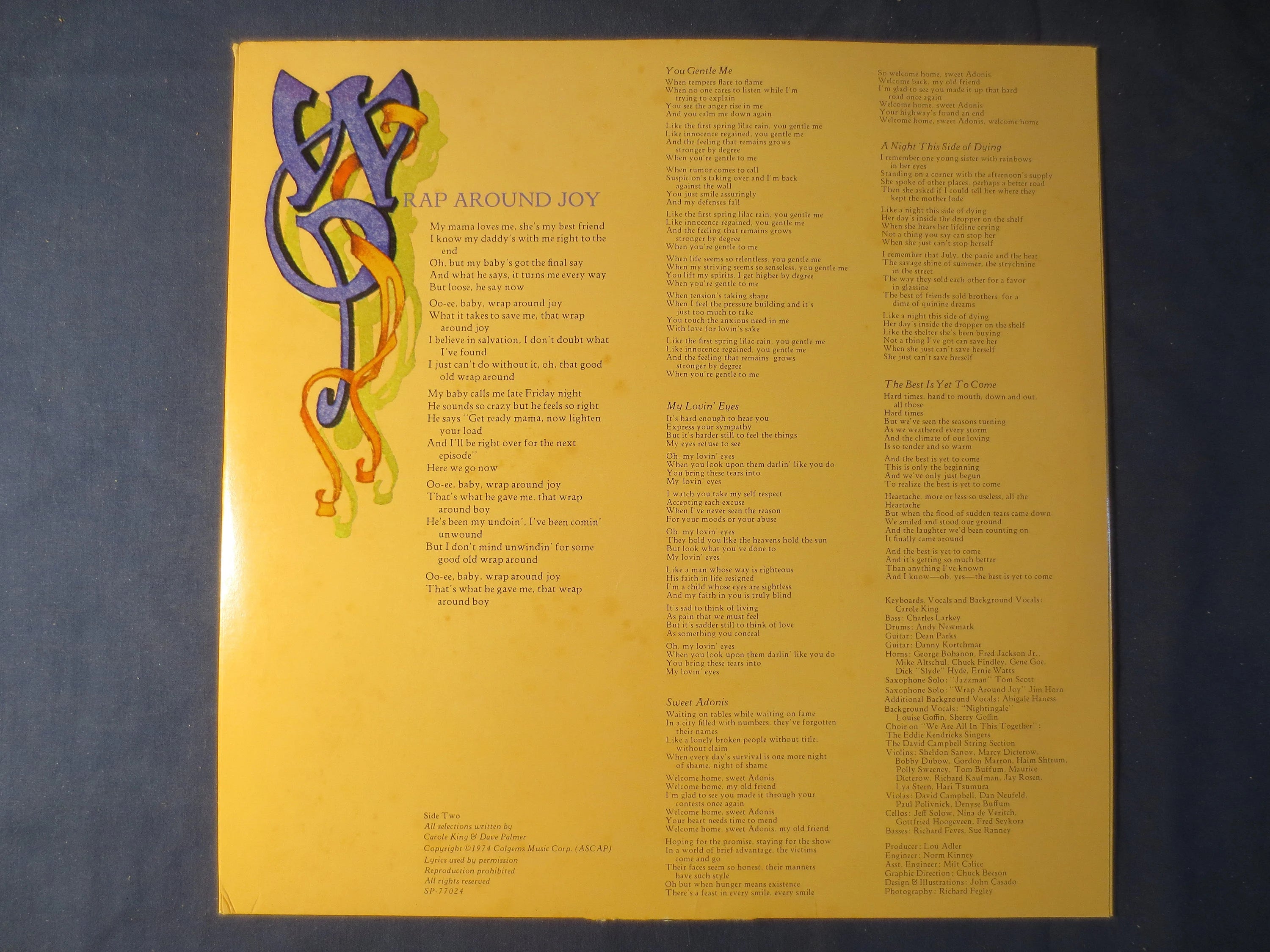 Carole King – Wrap Around Joy (1974) Vinyl LP
