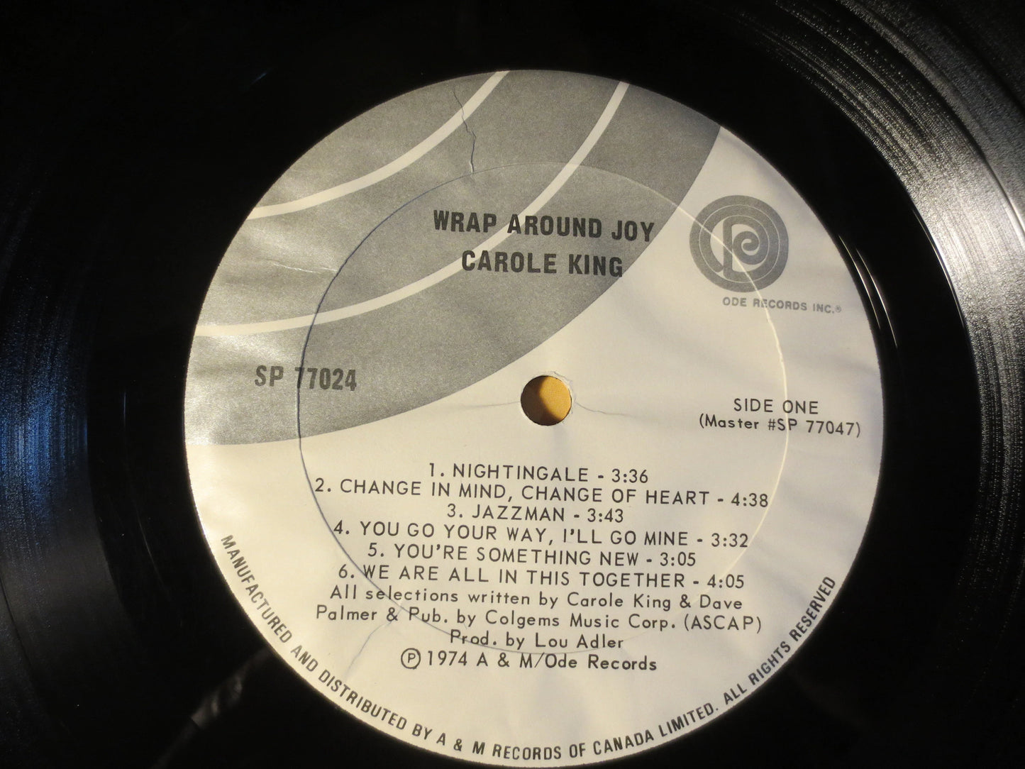 CAROLE KING, Wrap Around JOY, Carole King Record, Carole King Album, Carole King Lp, Folk Records, Folk Album, 1974 Records
