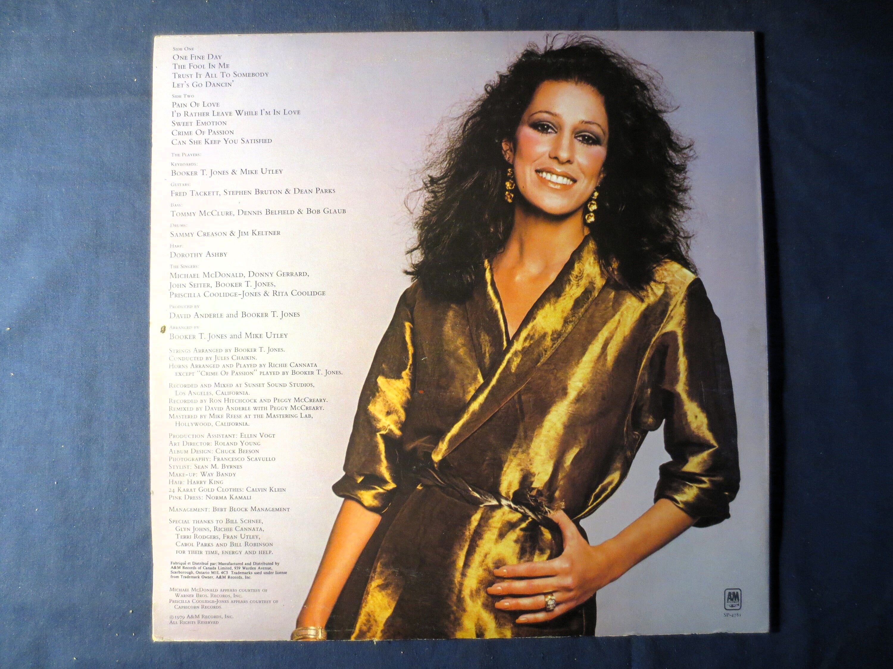 Rita Coolidge – Satisfied (1979) Vinyl LP