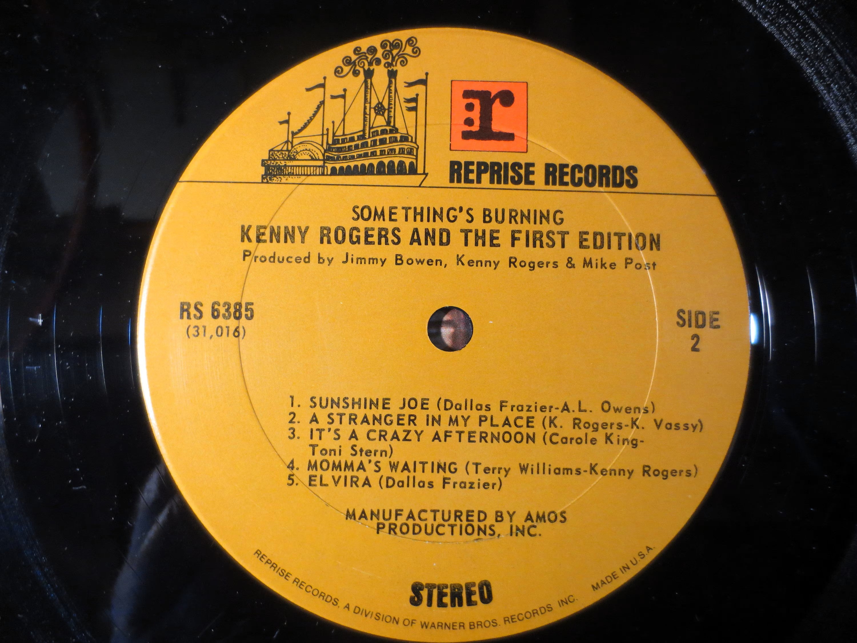 Kenny Rogers & The First Edition – Something's Burning (1970) Vinyl LP