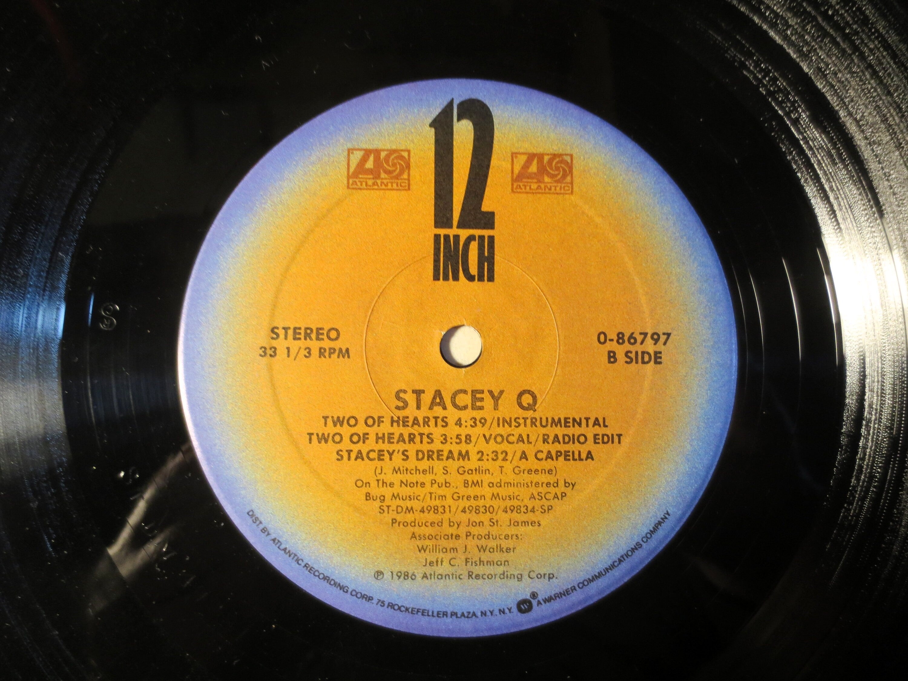 Stacey Q – Two of Hearts (1986) Vinyl 12" EP