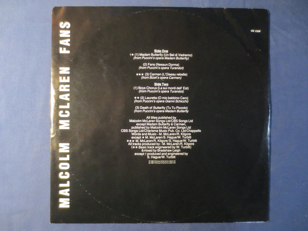 Malcolm McLaren – Fans (1984) Vinyl LP