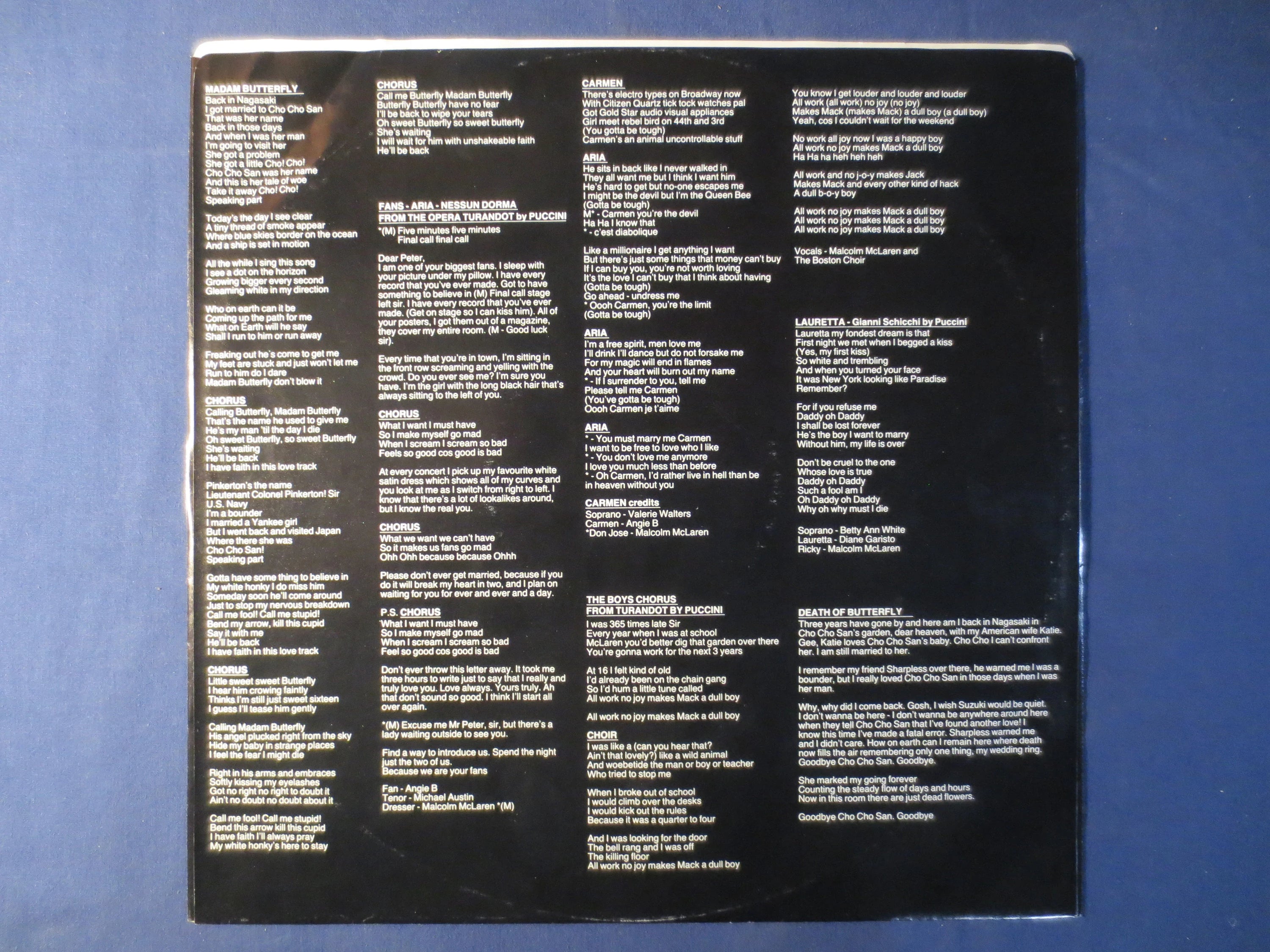 Malcolm McLaren – Fans (1984) Vinyl LP