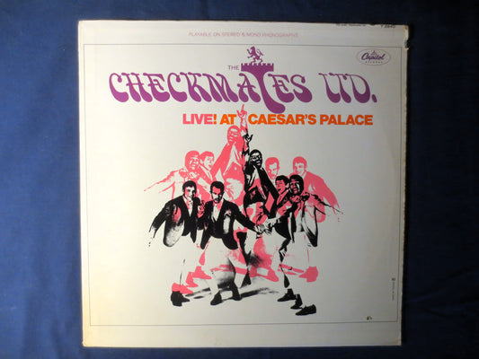 The CHECKMATES Ltd, LIVE at Caesar's Palace, Vintage Vinyl, Record Vinyl, Records, Vinyl Record, Vinyl Album, 1970 Records