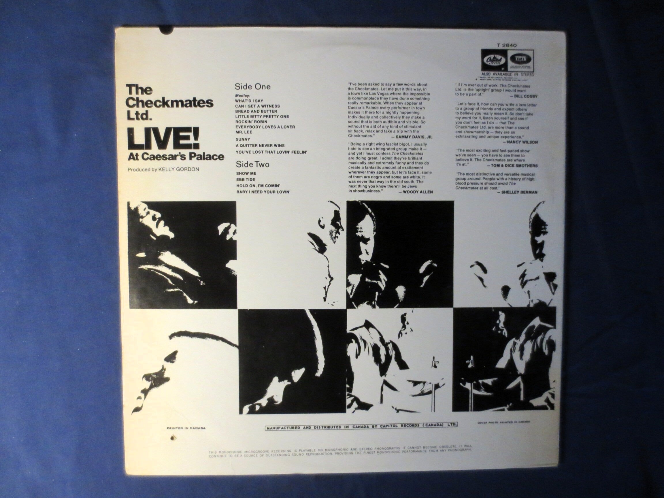 The Checkmates Ltd – Live at Caesar's Palace (1970) Vinyl LP