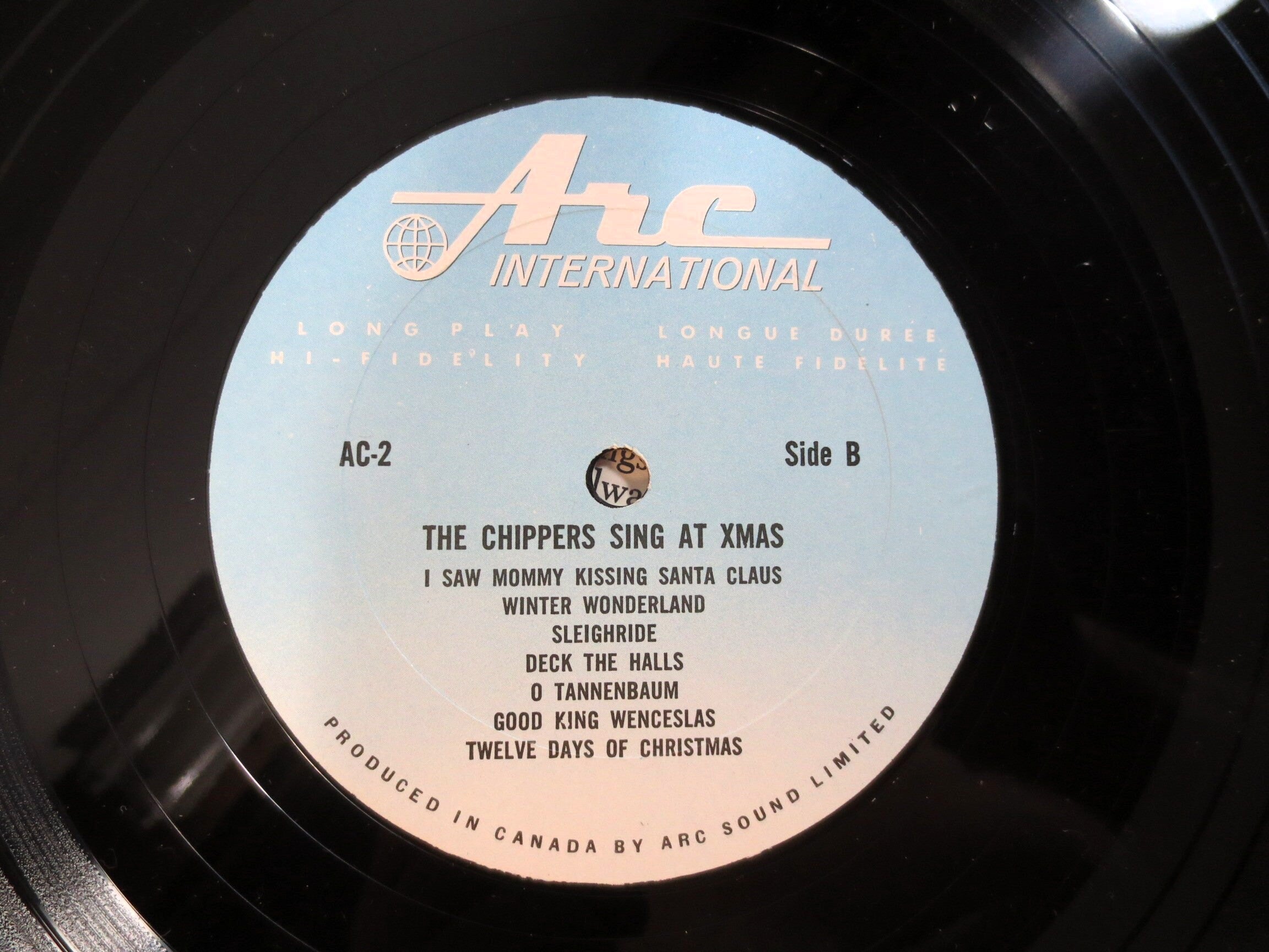 The CHIPPERS, Sing at Xmas, Vintage Album, 1967 Record, Vinyl Lp