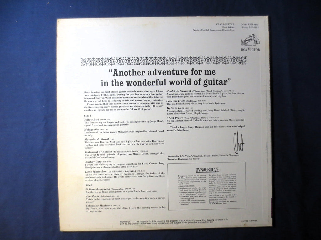 Chet Atkins – Class Guitar (1967) Vinyl LP