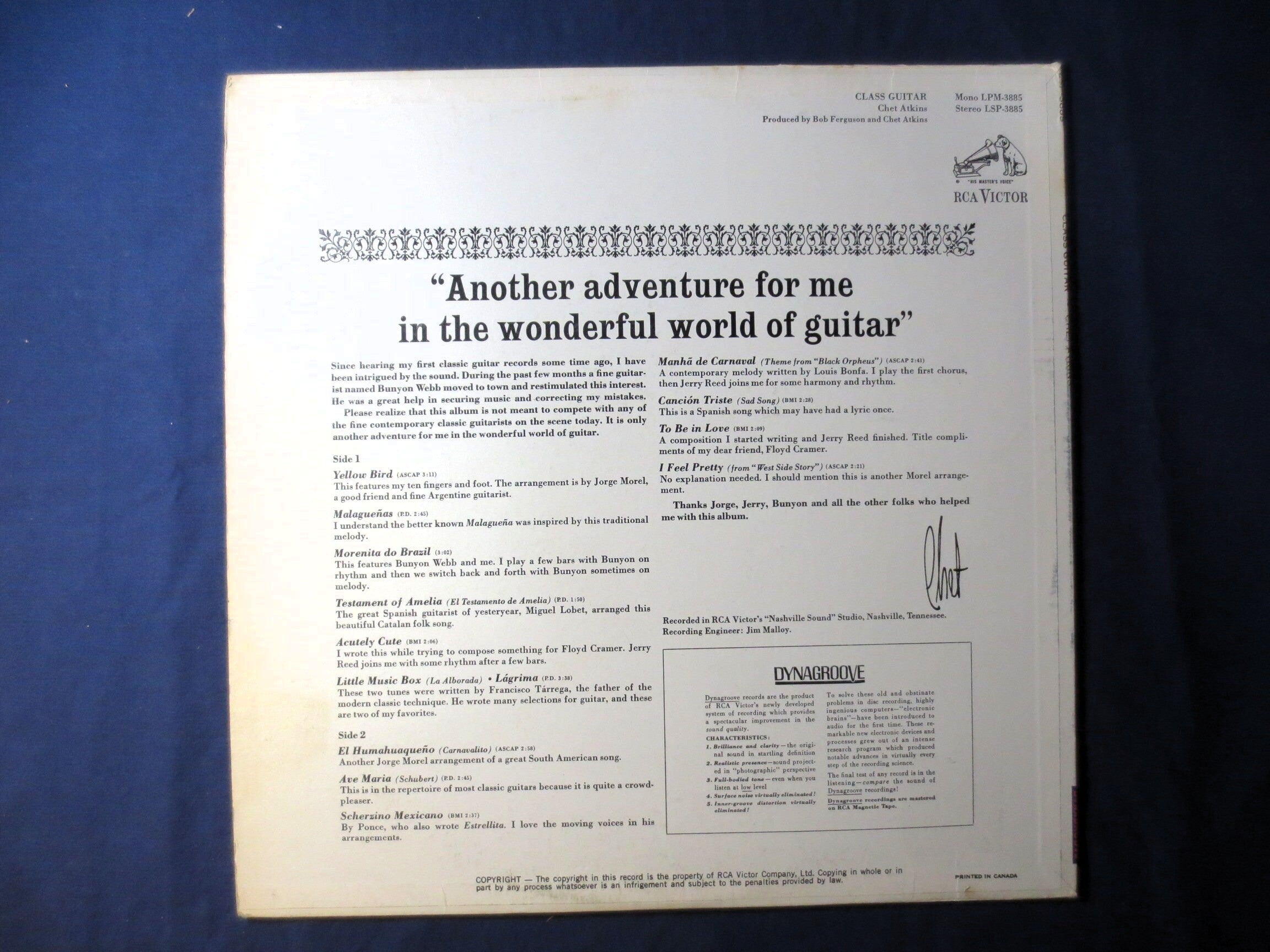 Chet Atkins – Class Guitar (1967) Vinyl LP