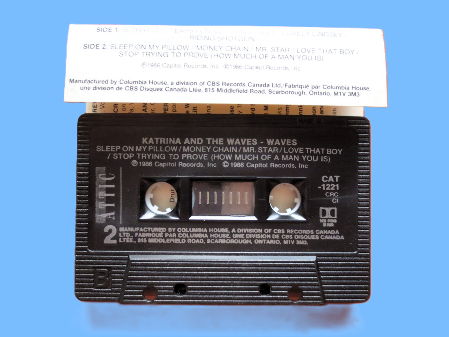 KATRINA and The WAVES, Waves, 1986 Cassette Tape, Vintage Album