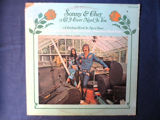 SONNY and CHER, ALL I Ever Need, Pop Records, Vintage Vinyl, Record Vinyl, Records, Vinyl Records, Cher Album, 1972 Records