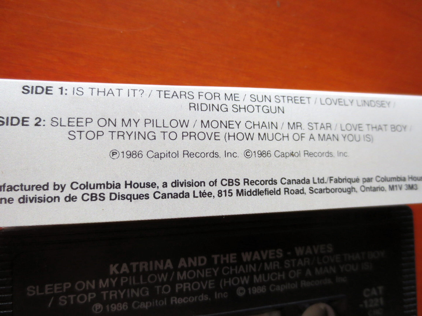 KATRINA and The WAVES, Waves, 1986 Cassette Tape, Vintage Album