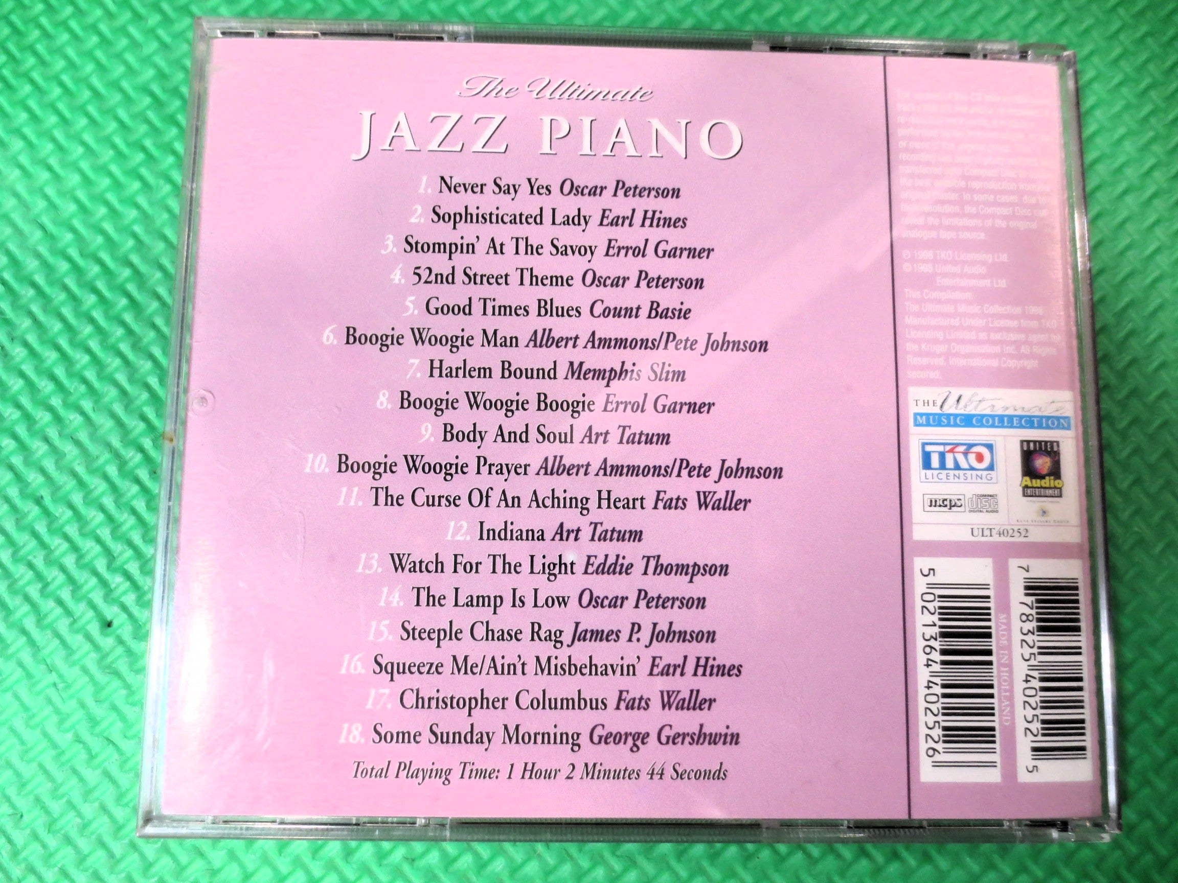 The Ultimate Jazz Piano (1998) CD