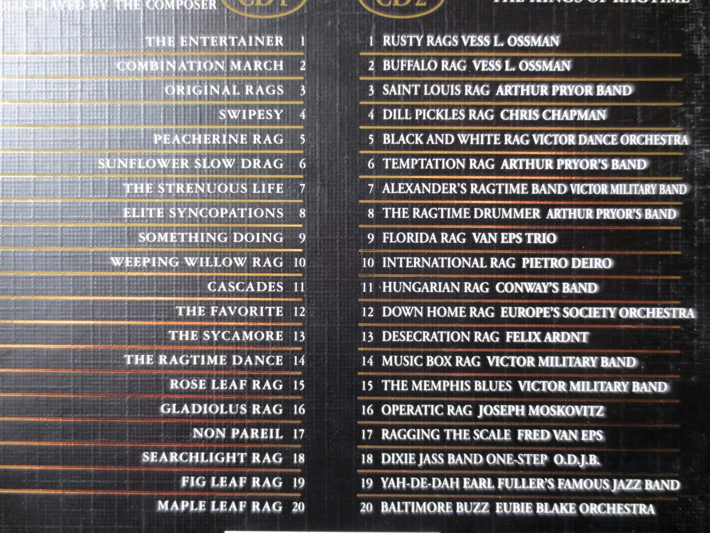 SCOTT JOPLIN, The Gold COLLECTION, Ragtime Piano, 1997 Compact Disc, Vintage Cd