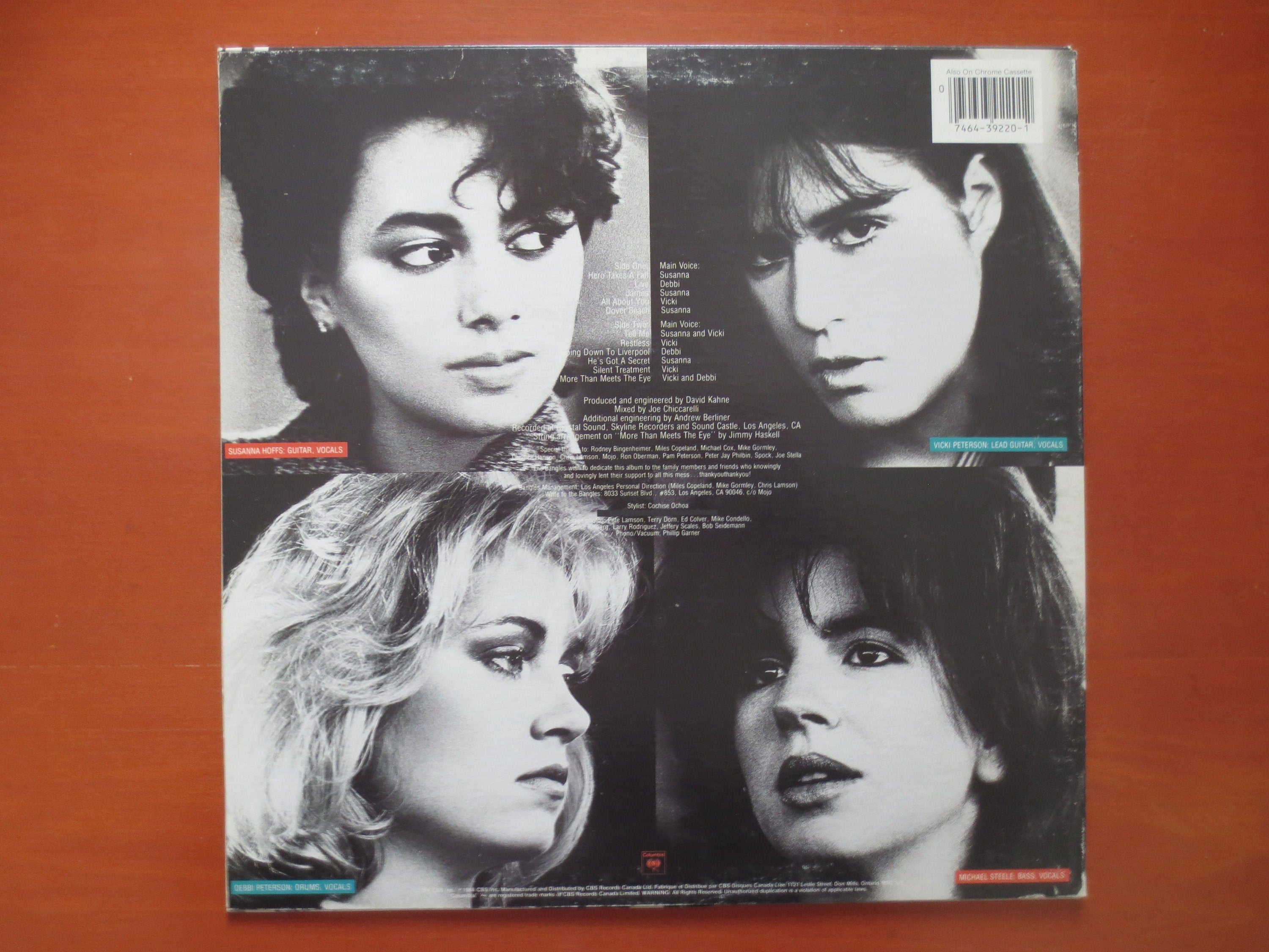 Vintage The Bangles 'All Over the Place' Vinyl Record - 1984