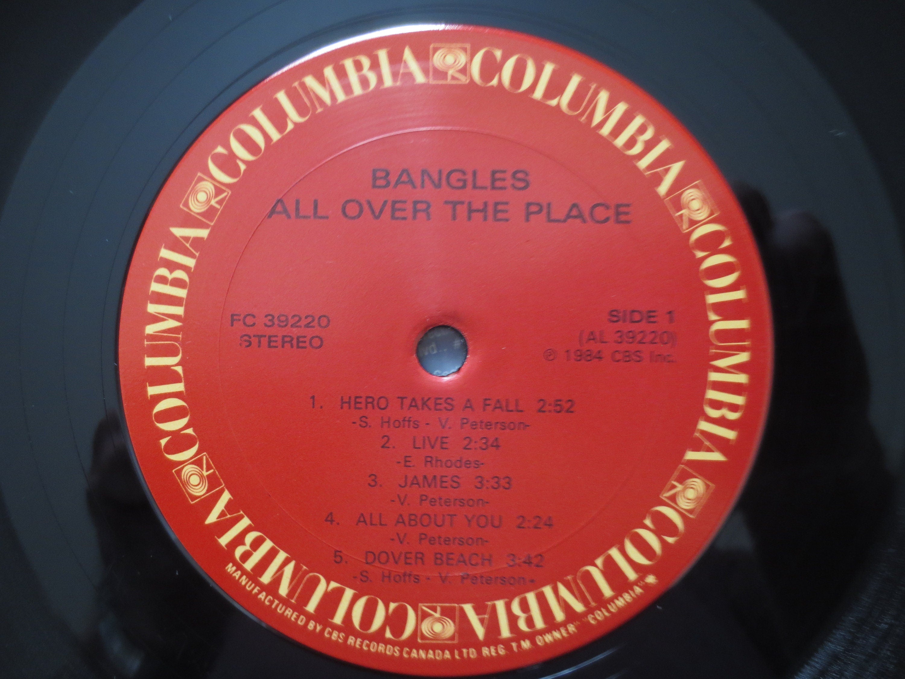 Vintage The Bangles 'All Over the Place' Vinyl Record - 1984