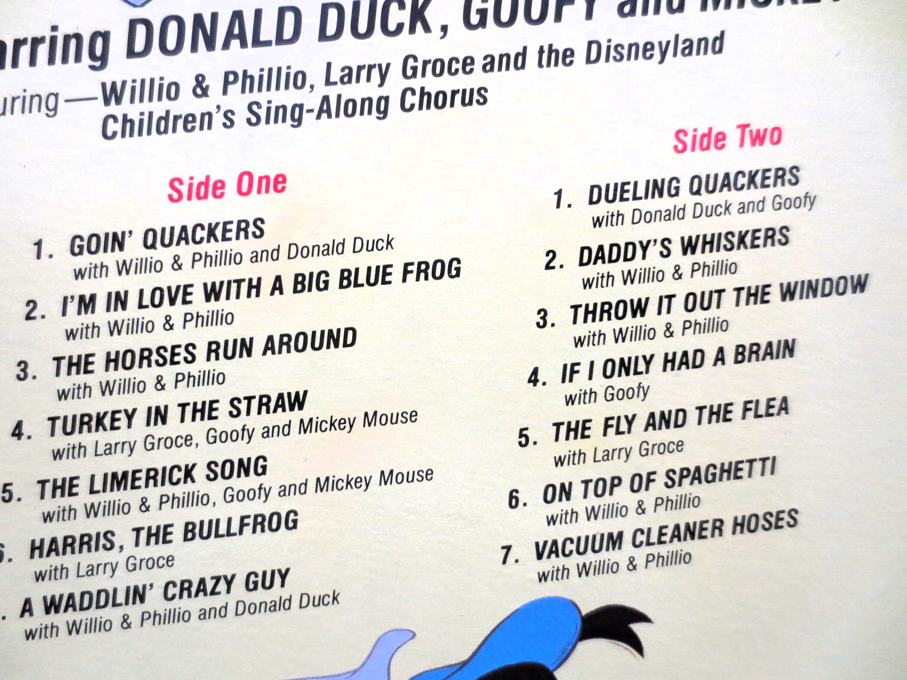 Donald Duck – Goin' Quackers – Disneyland Records – 1980 Vinyl LP, 003