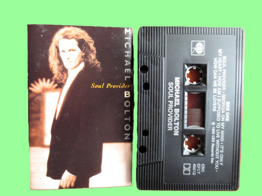 MICHAEL BOLTON, 'Soul Provider', 1989 Cassette Tape, Vintage Cassette