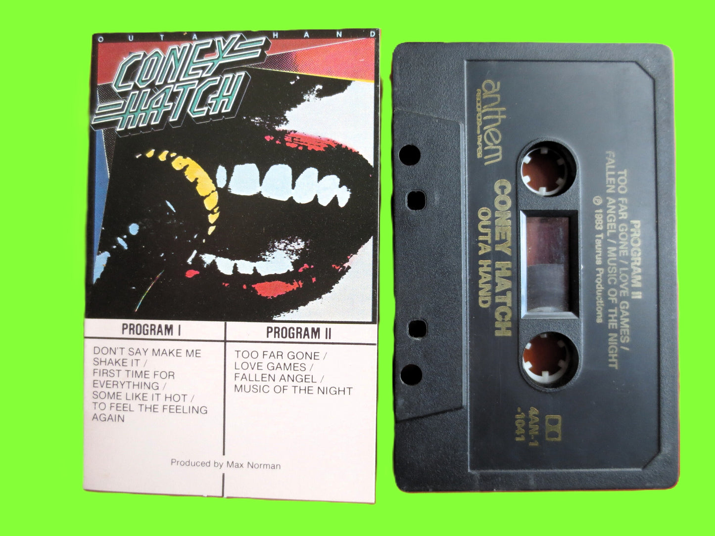 CONEY HATCH, Outa HAND, 1983 Cassette, Vintage Cassette