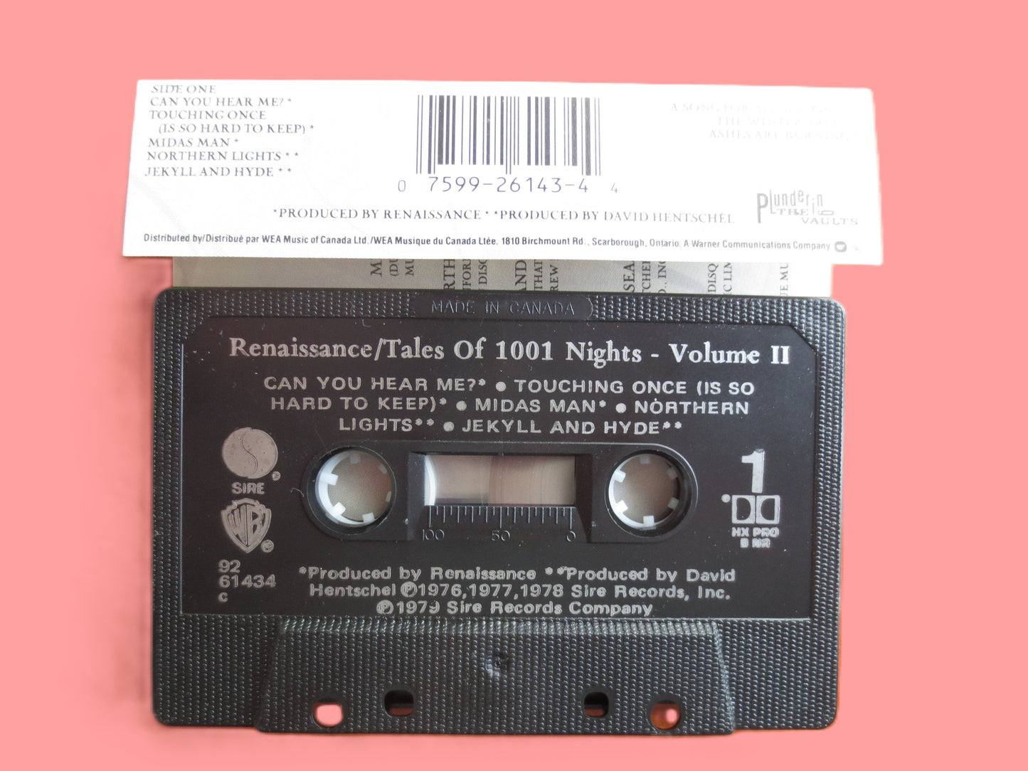 RENAISSANCE 'Tales of 1001 Nights', 1979 Cassette Tape, Vintage Cassette