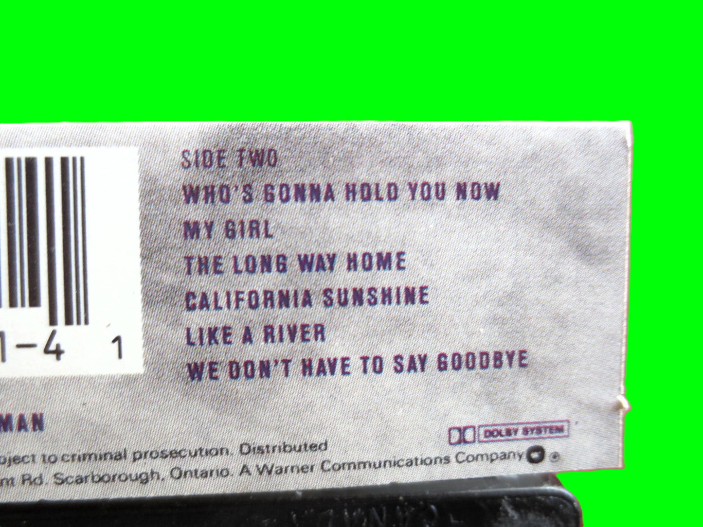 DANNY WILDE, 1989 Cassette Tape, Vintage Cassette