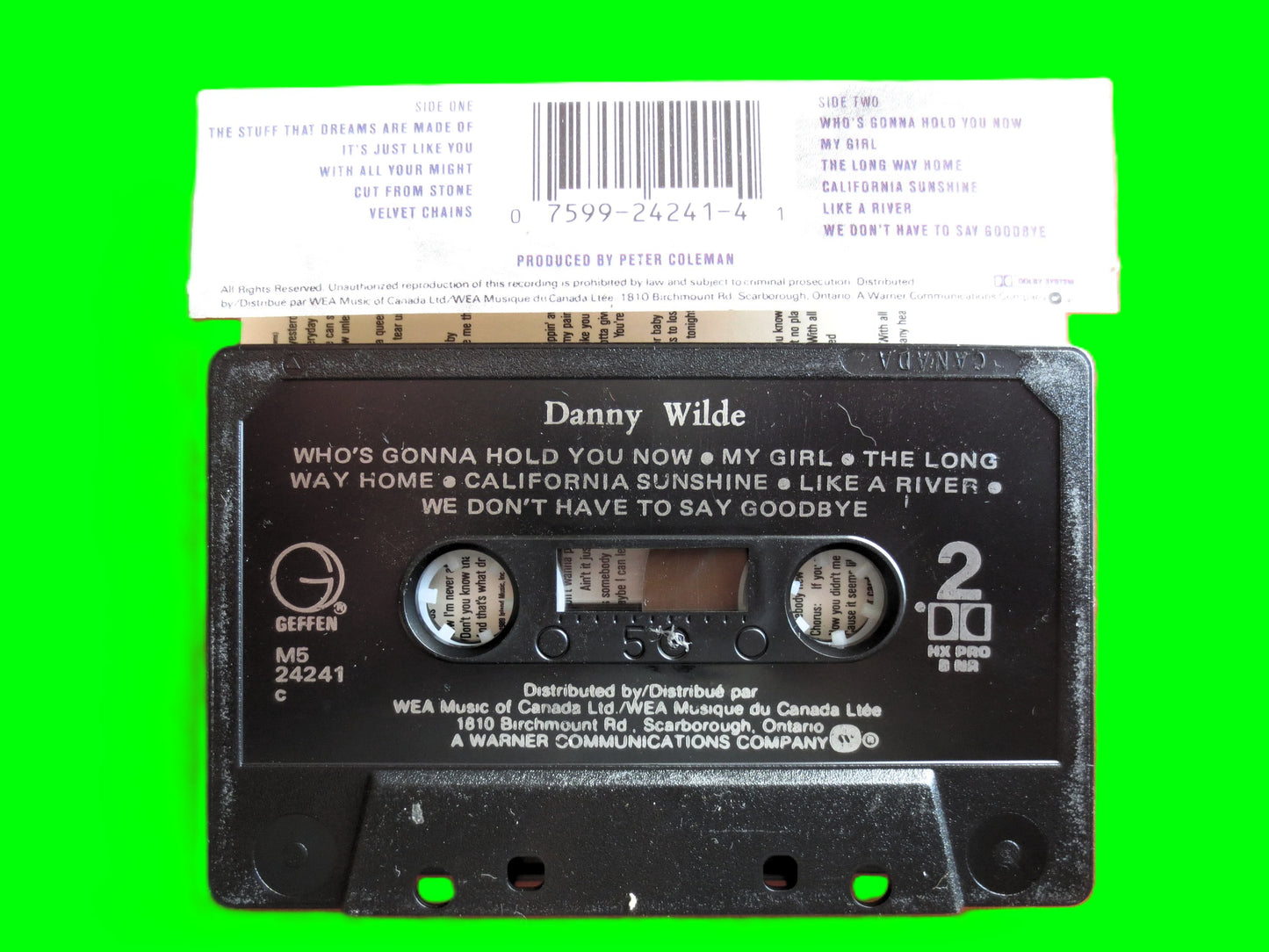 DANNY WILDE, 1989 Cassette Tape, Vintage Cassette