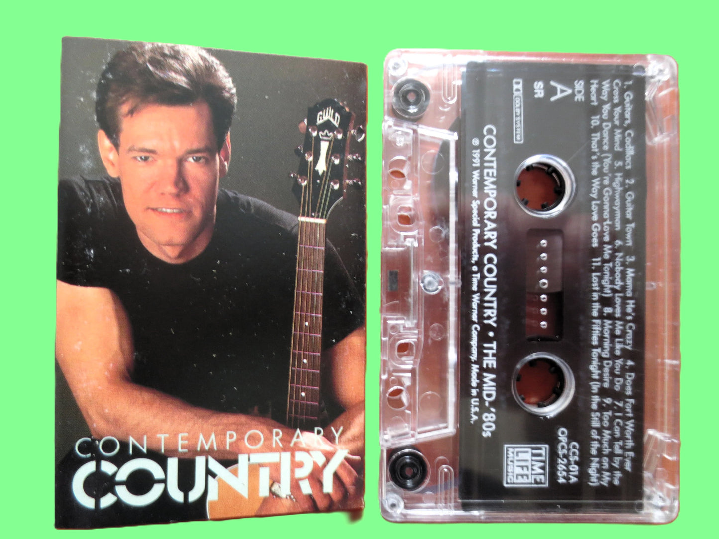 CONTEMPORARY COUNTRY, The Mid 80's, Time Life Music, 1991 Cassette Tape Vintage Cassette