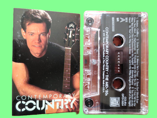 CONTEMPORARY COUNTRY, The Mid 80's, Time Life Music, 1991 Cassette Tape Vintage Cassette
