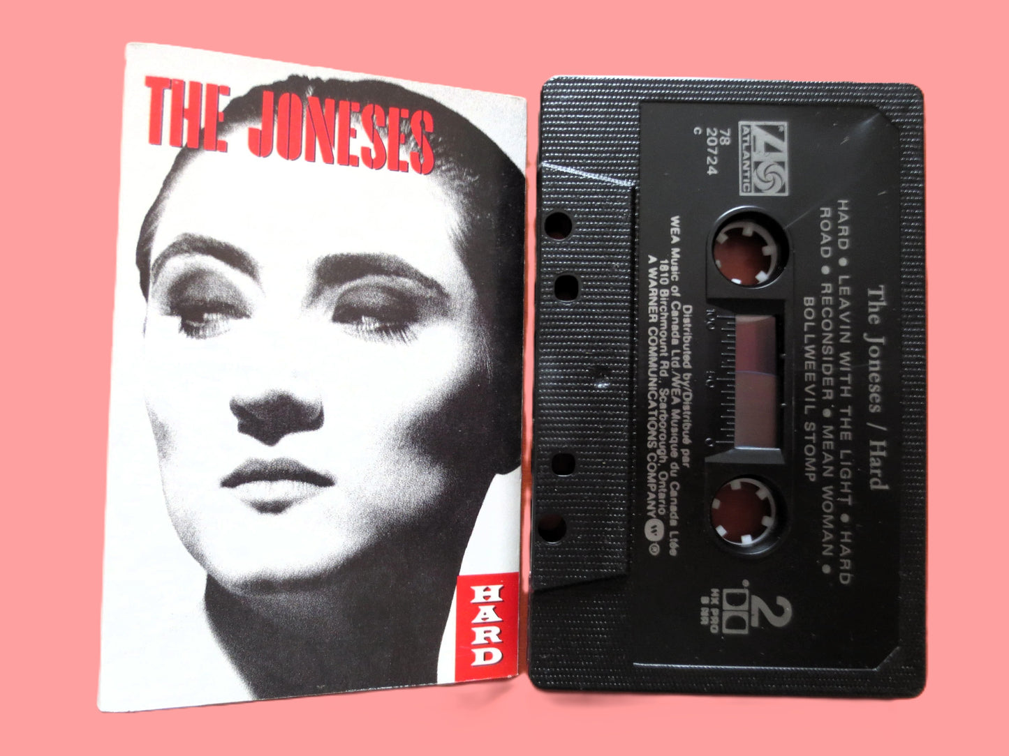 The JONESES, HARD, 1990 Cassette Tape, Vintage Cassette