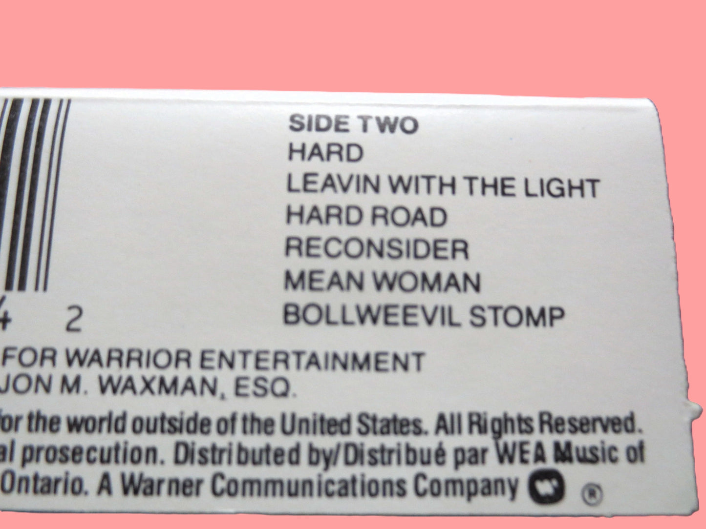 The JONESES, HARD, 1990 Cassette Tape, Vintage Cassette